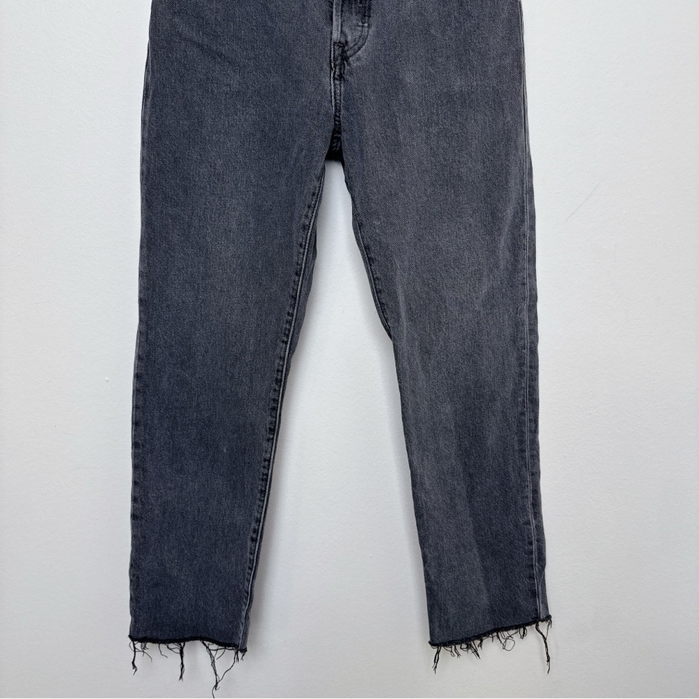 Levi's Womens 25 501 Crop Raw Hem Gray Wash Jeans - Picture 6 of 15